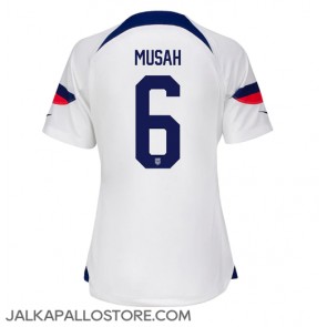 Yhdysvallat Yunus Musah #6 Kotipaita Naisten MM-kisat 2022 Lyhythihainen